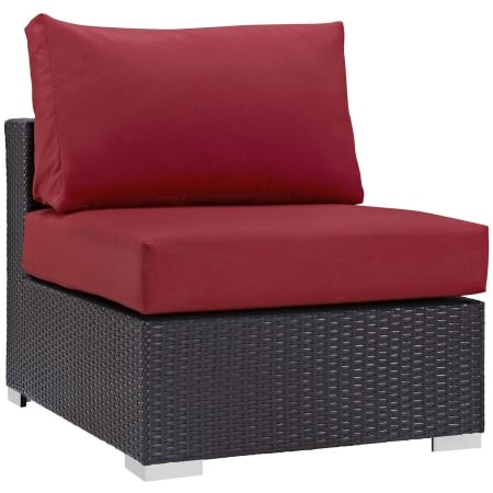 EEI-1910-EXP-RED Convene Outdoor Patio Armless- Espresso Red