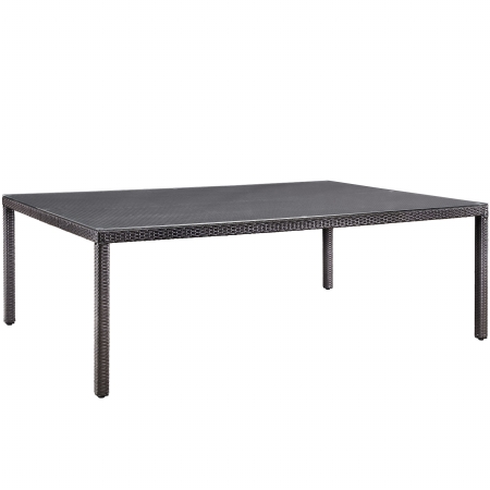 EEI-1922-EXP Convene 90 in. Outdoor Patio Dining Table- Espresso
