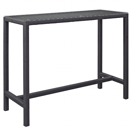 Picture of East End Imports EEI-1954-EXP Convene Large Outdoor Patio Bar Table- Espresso