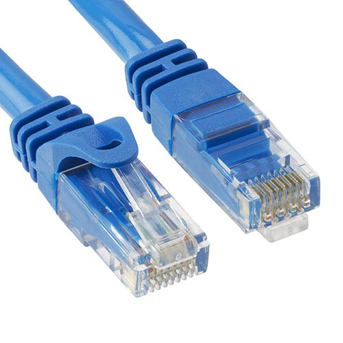 Picture of Efilliate Reseller 119 7255 CAT6a- UTP Patch Cable with Boot 5 ft. - Blue