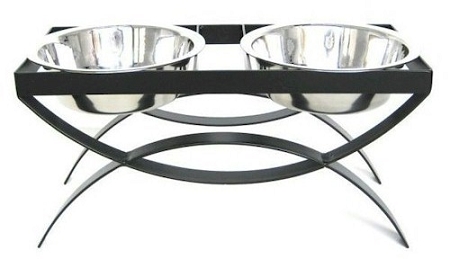 Picture of PetsStop RDB18-M Seesaw Double Elevated Dog Bowl - Medium