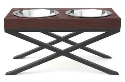 Picture of PetsStop RDB20-L Woodsman Double Raised Dog Bowl&#44; Large