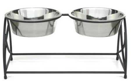 Picture of PetsStop RDB7 Butterfly Double Elevated Dog Feeder, Small