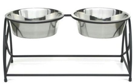 Picture of PetsStop RDB7-M Butterfly Double Elevated Dog Feeder, Medium