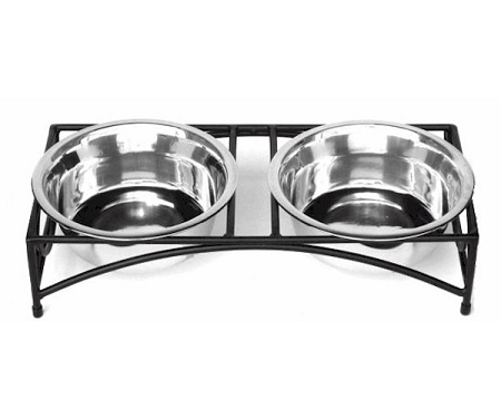 Picture of PetsStop RDB9SL Regal Low Rise Double Raised Feeder, Small