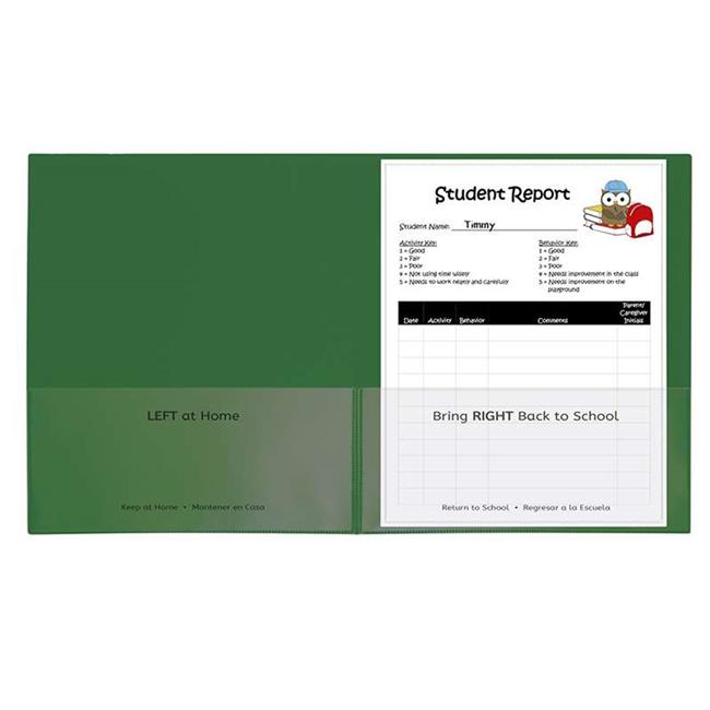 C-Line Products CLI32003 25CT Classroom Connector Folders- Green