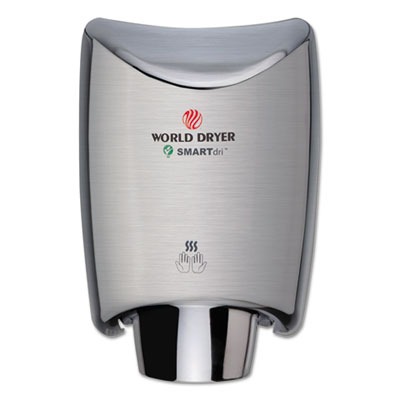 Picture of World Dryer WRLK973A2 SMARTdri Stainless Steel Hand Dryer - Brushed