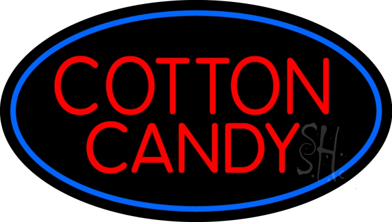 N105-13193-clear Cotton Candy Clear Backing Neon Sign- 17 x 30 in.