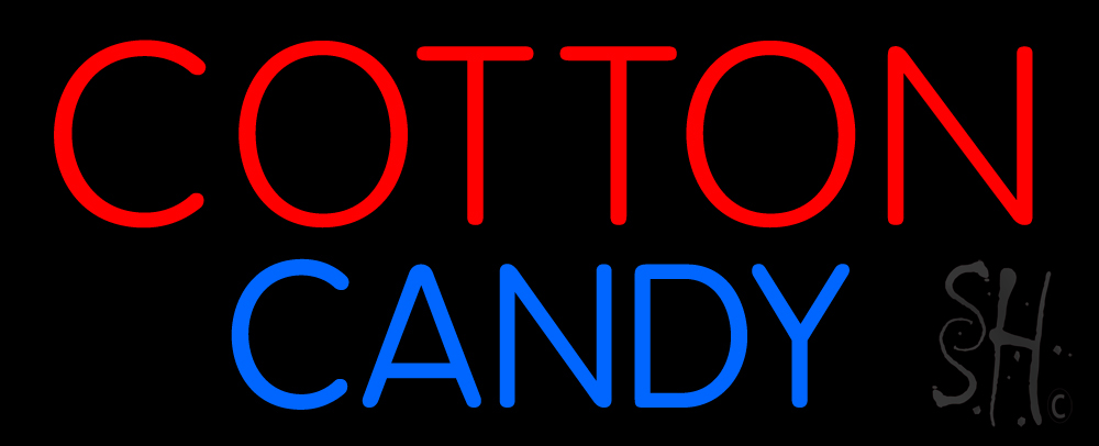 N105-13194-clear Cotton Candy Clear Backing Neon Sign- 13 x 32 in.