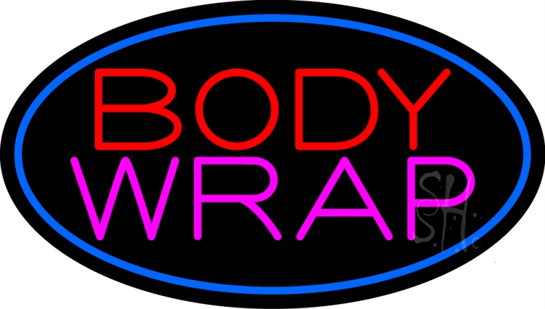 N105-13122-clear Body Wrap Clear Backing Neon Sign- 17 x 30 in.