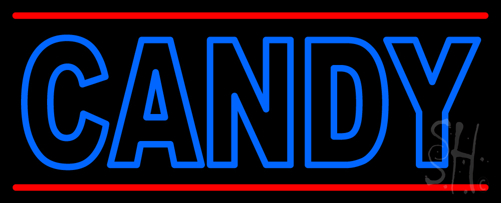 N105-13150-clear Candy Clear Backing Neon Sign- 13 x 32 in.