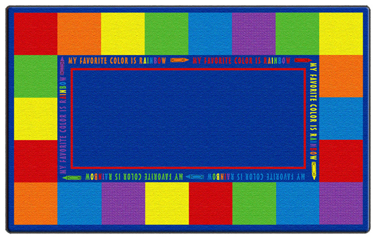 Rectangle My Favorite Color Carpet, 6 ft. x 8 ft. 4 in.