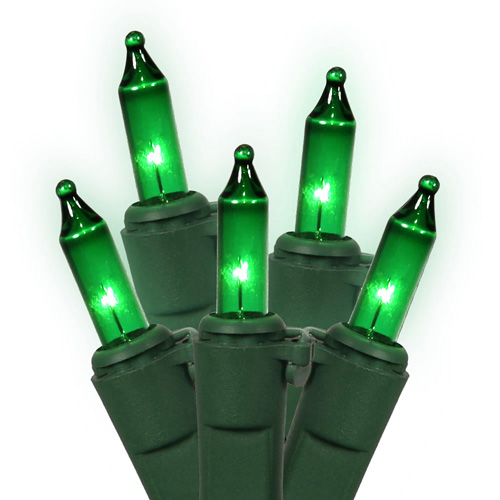 30838966 Green Commercial Grade Mini Christmas Lights