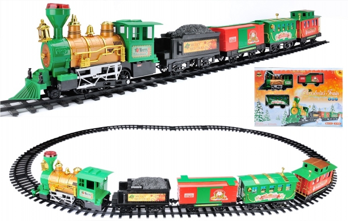 31758624 Battery Operated Lighted & Animated Christmas Express Train Set with Sound -  Northlight Seasonal