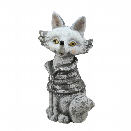 Picture of Northlight Seasonal 31740181 Snow Dusted Silver Fox Christmas Table Top Decoration