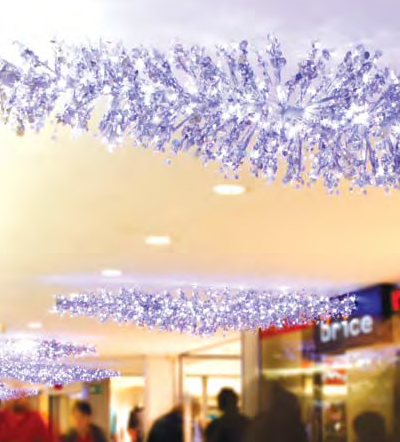 Picture of Northlight Seasonal 31107490 LED Lighted Silver Manhattan Lightspray Commercial Display Decoration