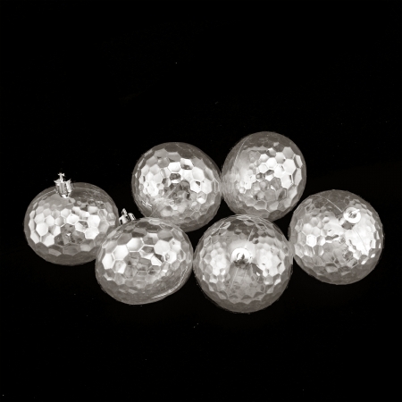 31757641 Clear Transparent Shatterproof Hammered Disco Ball Christmas Ornaments