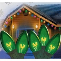 31742388 Transparent Green C Christmas Lights
