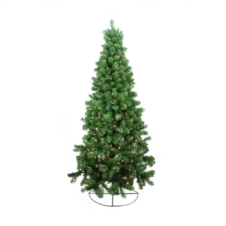 31741679 Pre-Lit Pine Artificial Wall Christmas Tree - Clear Lights
