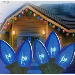 31742390 Transparent Blue C Christmas Lights