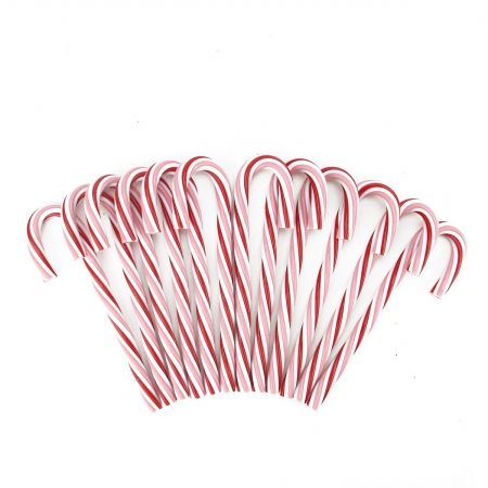 Peppermint Twist Pink White and Red Candy Cane Christmas Ornaments