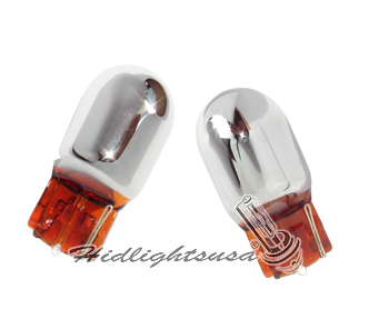 GP-7440-G-CA Glass Silver Chrome Light Bulbs Turn Signal Brake Light