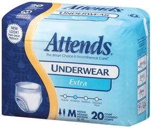 Picture of ATTENDS HEALTHCARE PRODUCTS 48AP0720 Attends Adult Pull-On Extra Absorbency Protective Underwear&#44; Medium - 34 to 44 in.