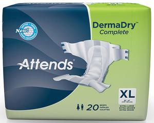 Picture of ATTENDS HEALTHCARE PRODUCTS 48DDC40 Attends DermaDry Complete Briefs&#44; Extra Large - 58 to 63 in.