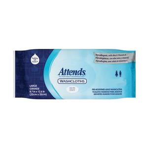 Picture of ATTENDS HEALTHCARE PRODUCTS 48WCPP1000 Attends Adult Washcloth- Large - 8 x 12.5 in.