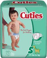 Picture of FIRST QUALITY FQCR5001 Prevail Cuties Baby Diapers- Size 5 - Over 27 lbs.