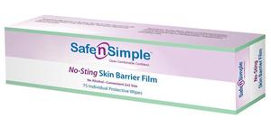 Picture of SAFE N SIMPLE RRSNS80775 Alcohol Free No Sting Skin Barrier Wipes