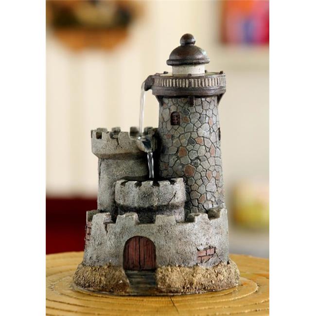 Jeco FCT109 Lighthouse Tabletop Water Fountain