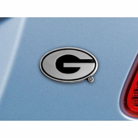 Picture of Fan Mats FAN-14815 Georgia Bulldogs NCAA Chrome Car Emblem, 2.3 x 3.7 in.
