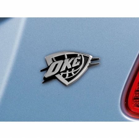 Picture of Fan Mats FAN-14875 Oklahoma City Thunder NBA Chrome Car Emblem&#44; 2.3 x 3.7 in.