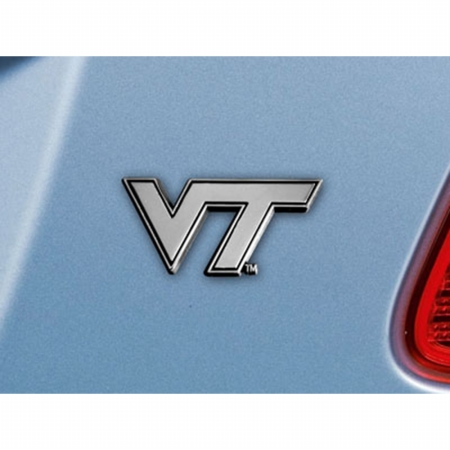 Picture of Fan Mats FAN-14941 Virginia Tech Hokies NCAA Chrome Car Emblem&#44; 2.3 x 3.7 in.