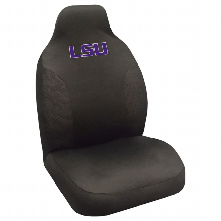 Picture of Fan Mats FAN-14970 LSU Tigers NCAA Polyester Embroidered Seat Cover