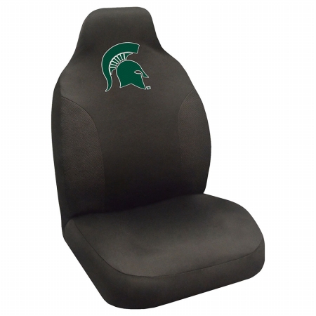 Picture of Fan Mats FAN-15071 Michigan State Spartans NCAA Polyester Embroidered Seat Cover
