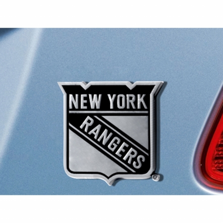 Picture of Fan Mats FAN-17167 New York Rangers NHL Chrome Car Emblem&#44; 2.3 x 3.7 in.