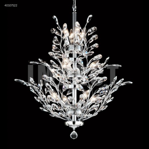 Picture of James R Moder 40107S22 Regalia 11 Light Crystal Chandelier Silver Imperial Crystal Clear