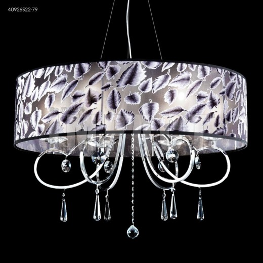 40926S22-79 Contemporary 6 Light Crystal Chandelier Silver Imperial Crystal Clear And Multi-color Shade -  James R Moder