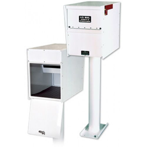 Standard Rear Access Heavy Duty Letter Locker Mailbox, White