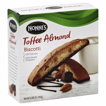 Picture of Nonnis 219802 6.88 oz. Biscotti Almond Toffee