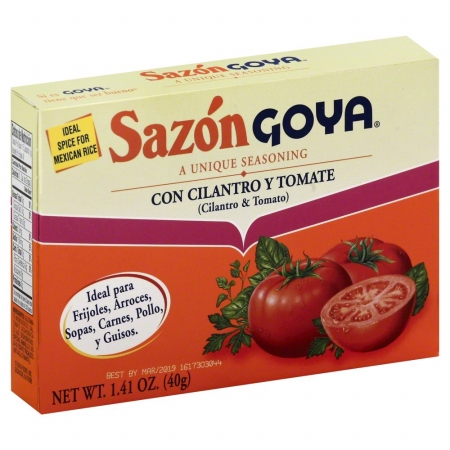 Picture of Goya 34088 Sazon Con Cilantro Y Tomate - 1.41 oz.