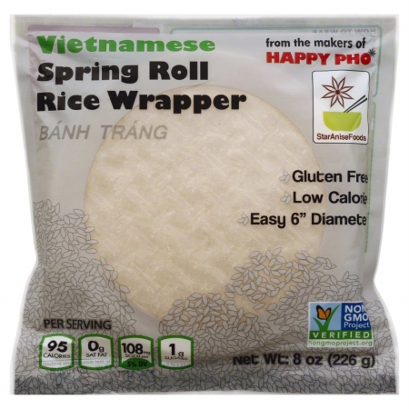 Picture of Star Anise 135021 8 oz. Spring Roll Rice Wrapper