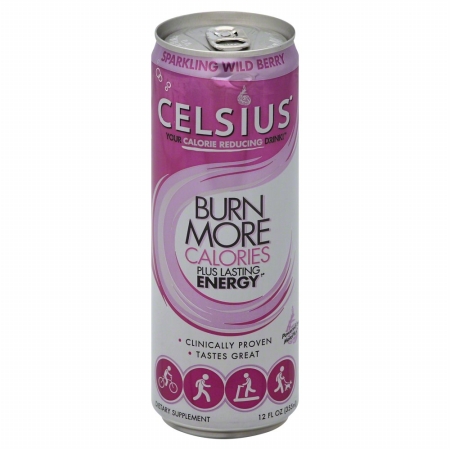Picture of Celsius 146530 Sparkling Wild Berry Energy Drink - 12 oz.