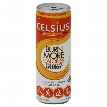 Picture of Celsius 146522 Sparkling Orange Energy Drink - 12 oz.