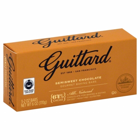 Picture of GUITTARD 117720 All Natural Cocoa Baking Bars - 6 oz.