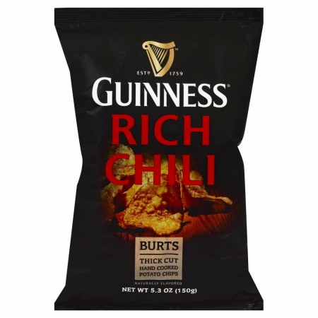 Picture of BURTS 256995 Burts Guinness Rich Chili Thick Cut Potato Chips - 5.3 OZ.