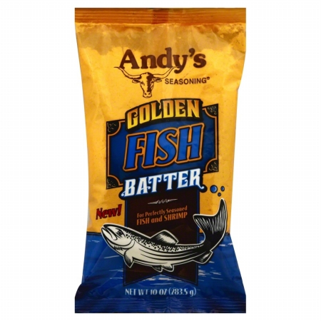Picture of ANDYS 122031 Andys Golden Fish and Shrimp Batter- 10 oz. - Pack of 6