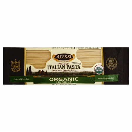 Picture of ALESSI 268446 16 oz. Organic Linguine Italian Pasta Made With Bronze Dies